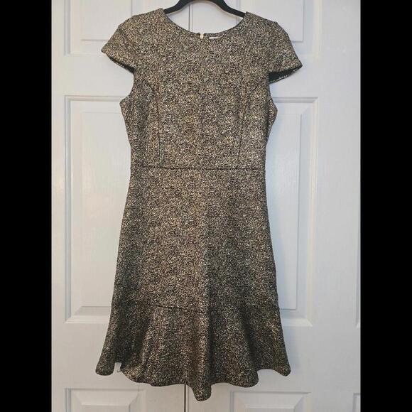 Michael Kors Women' Mini Dress In Color Shimmer Gold | Formal/cocktail  Dress - Picture 4 of 7